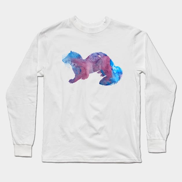 Ferret Long Sleeve T-Shirt by TheJollyMarten